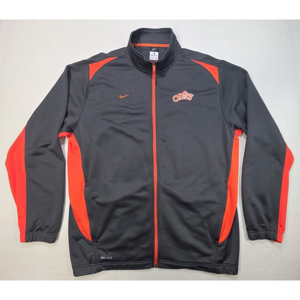 Cleveland Cavaliers Nike Jacket Mens XL Full Zip DriFit Windbreaker Zip Pockets